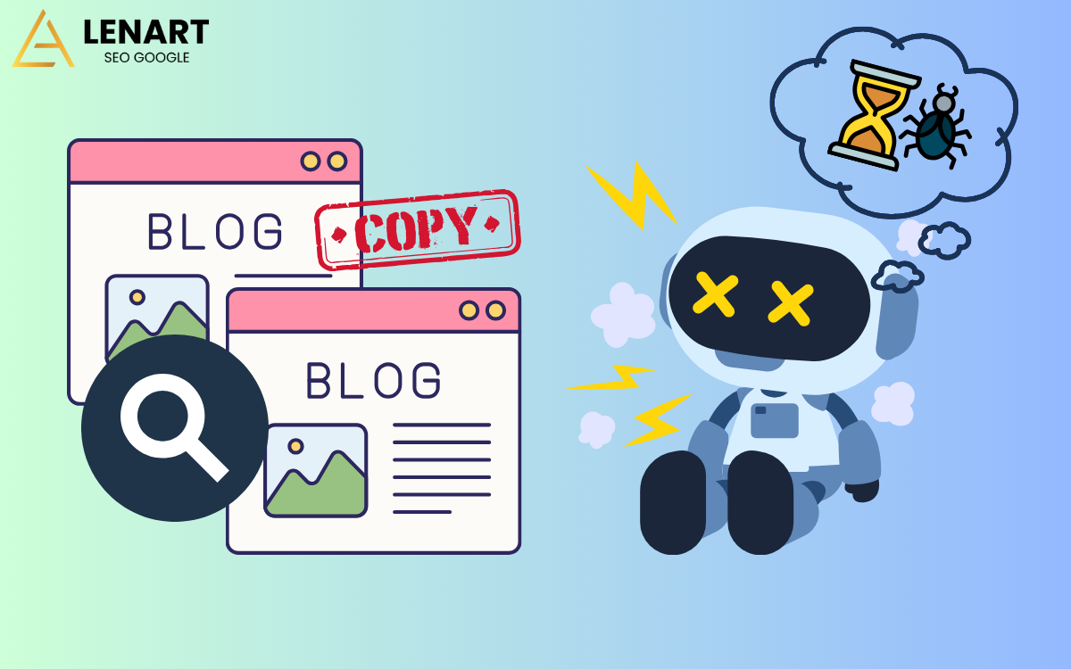 Ảnh hưởng tiêu cực trùng lặp nội dung với website