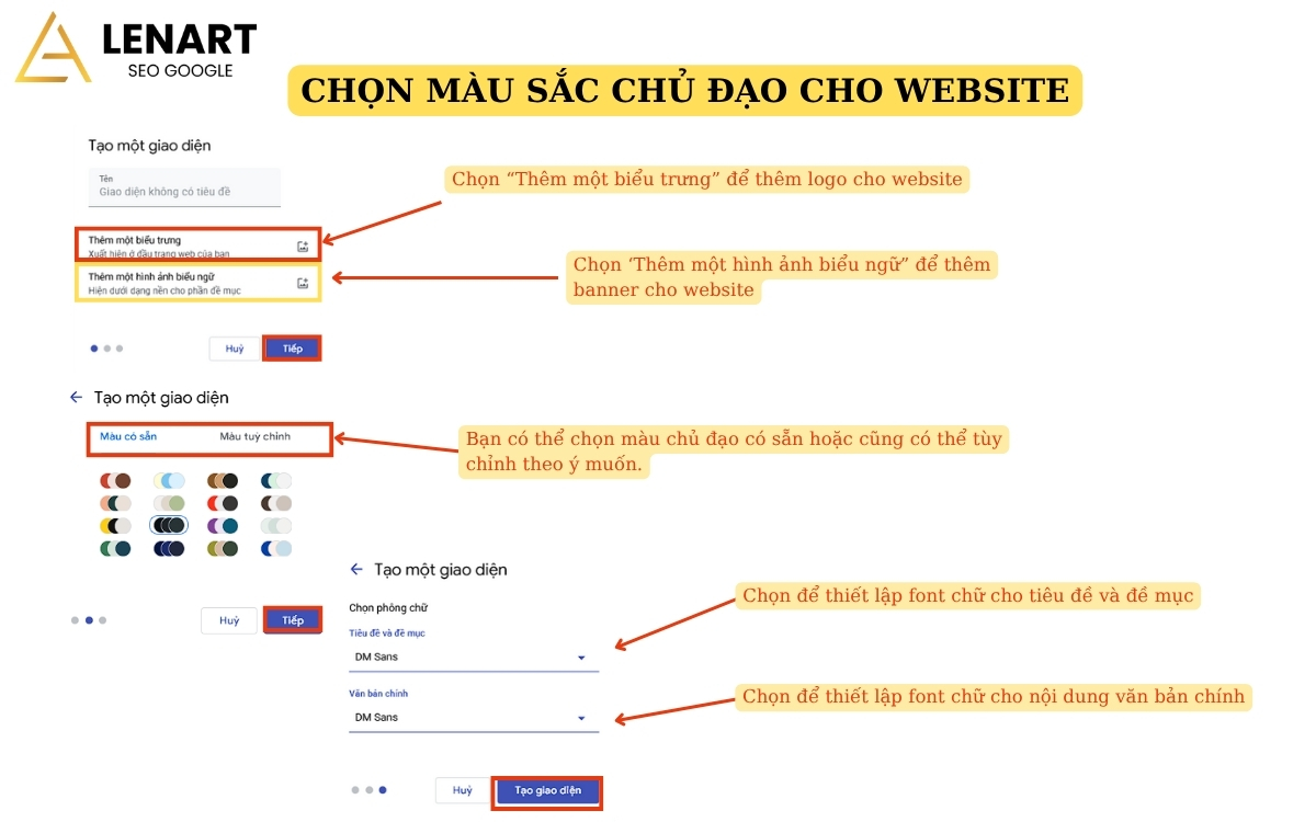 hướng dẫn tạo web bằng google site