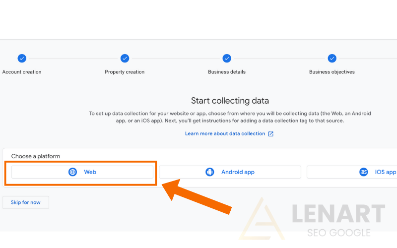 Tạo tài khoản Google Analytics