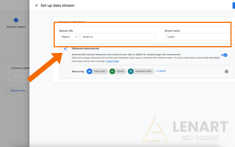 Tạo Luồng dữ liệu (Data Stream)