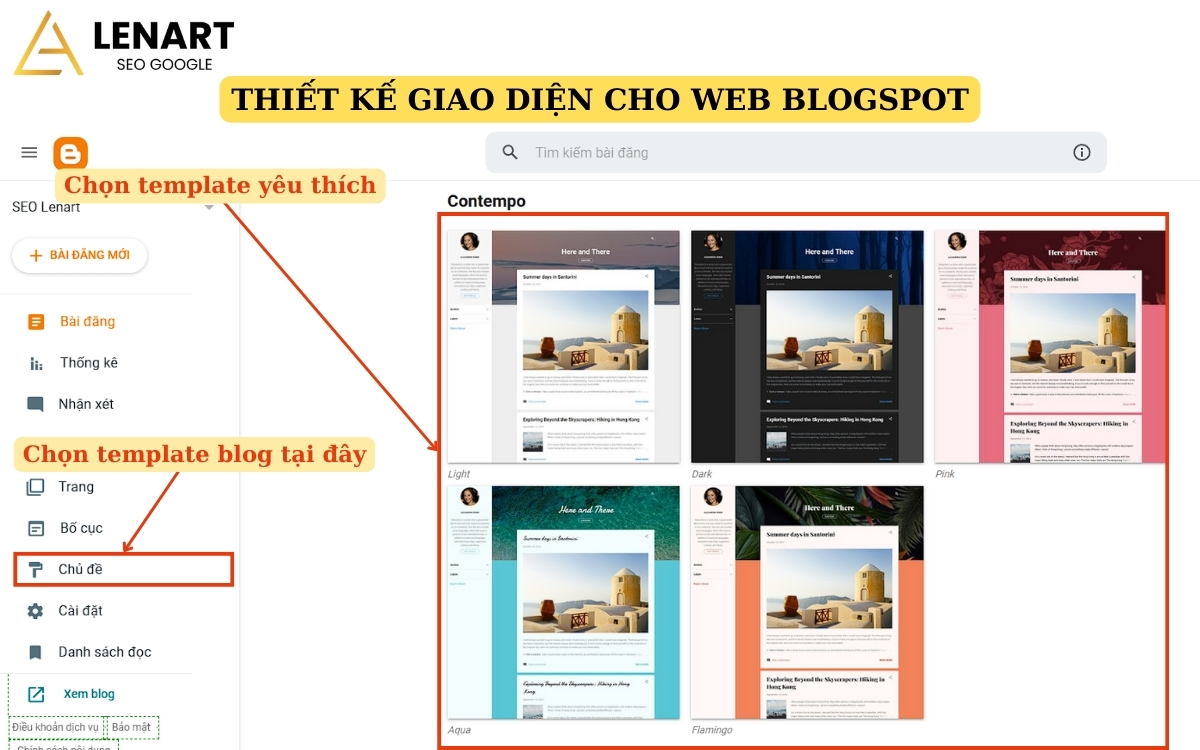 tạo web bằng blogspot