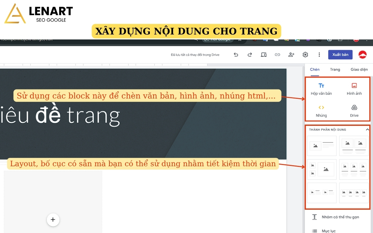 tạo web miễn phí trên google
