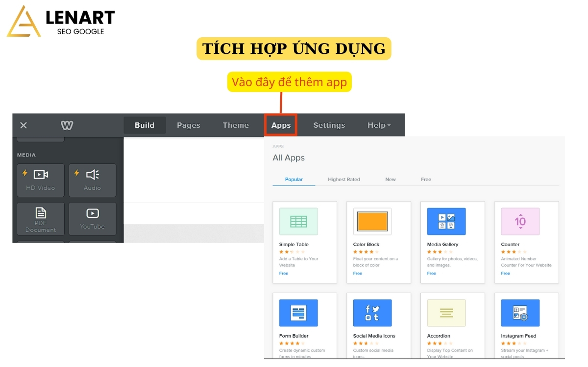 tạo web với weebly
