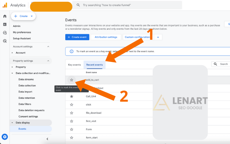 Xác định Sự kiện Chuyển đổi (Conversions)