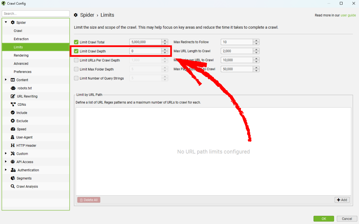 crawl-depth-filter-broken-link-building