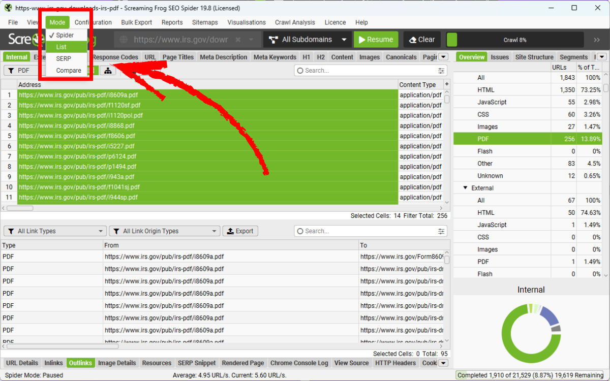crawl-pdf-bang-list-mode