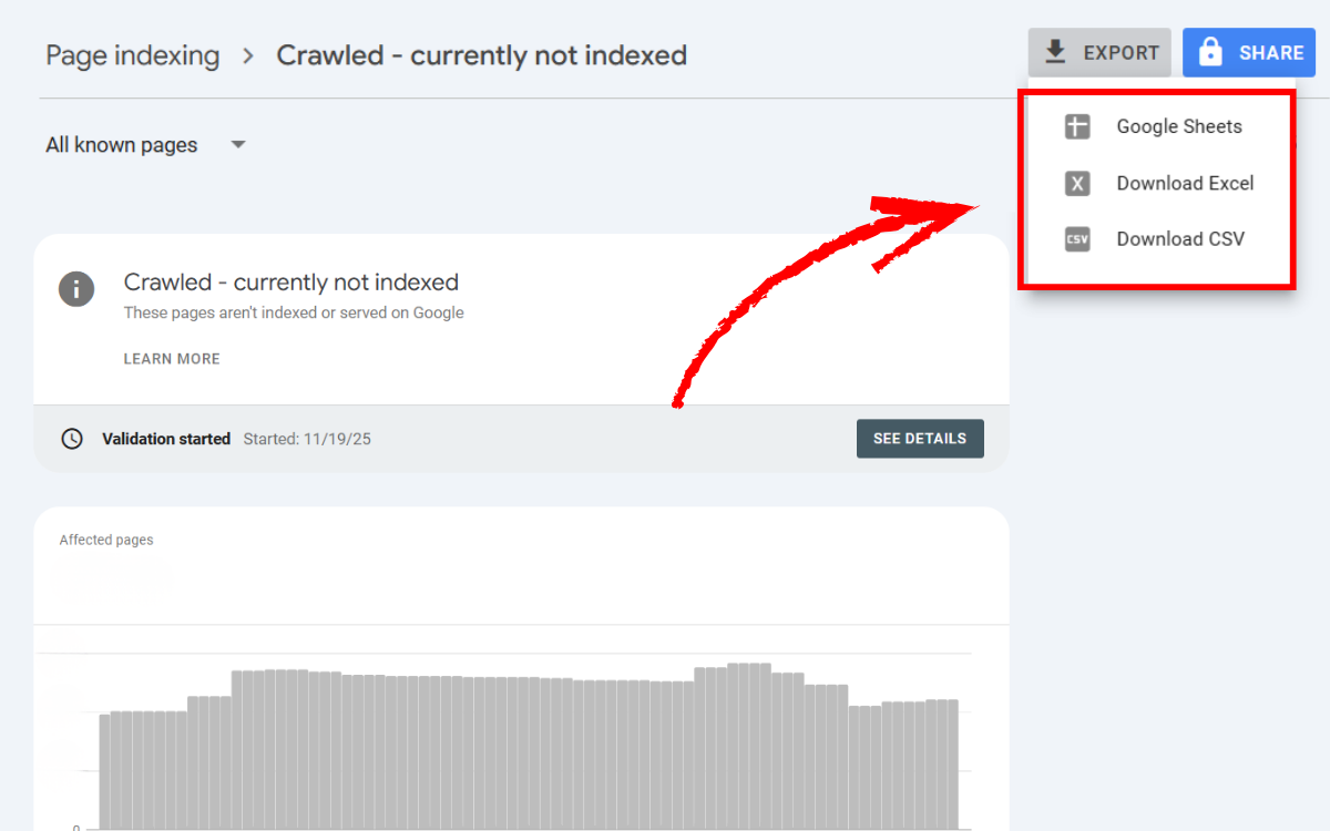 search-console-dang-xu-ly-du-lieu