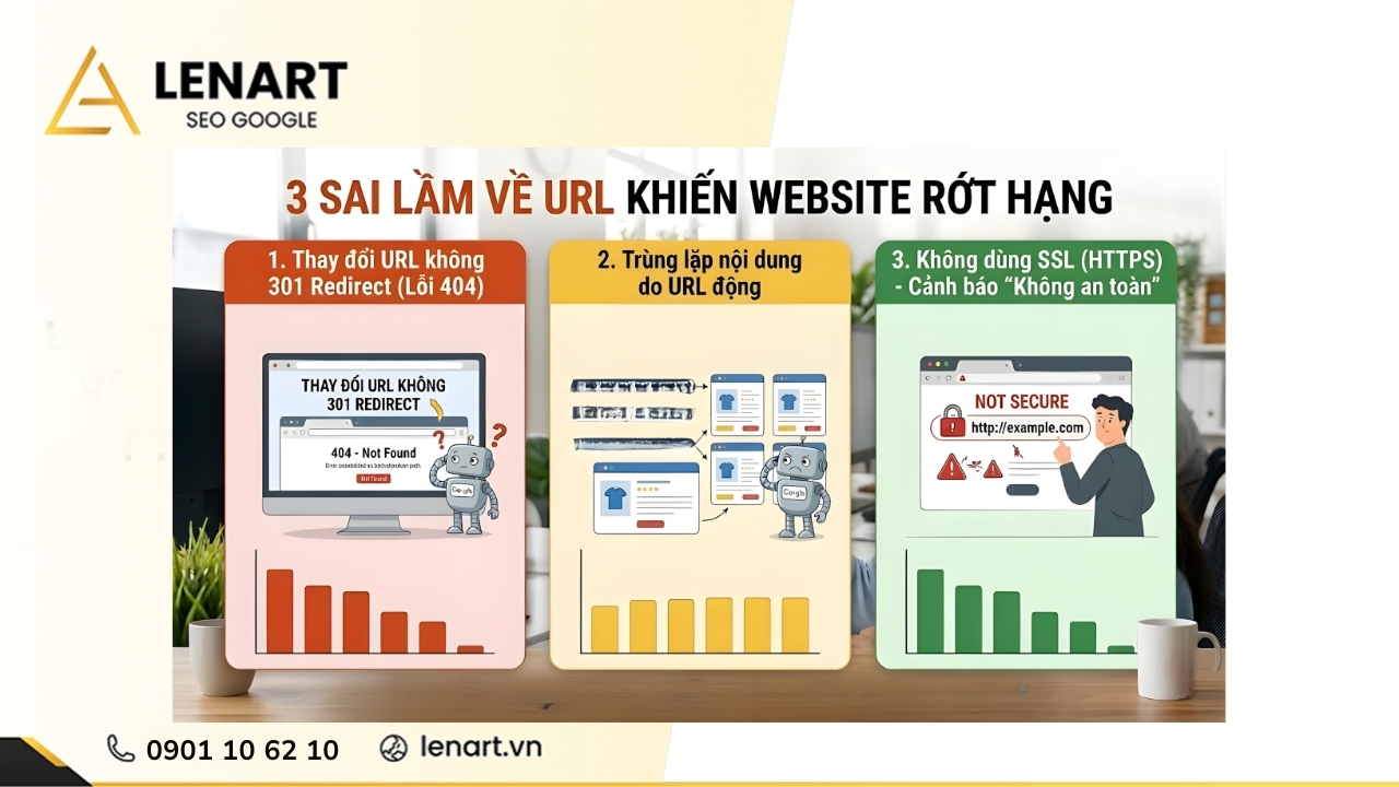 3 sai lầm về URL khiến website rớt hạng