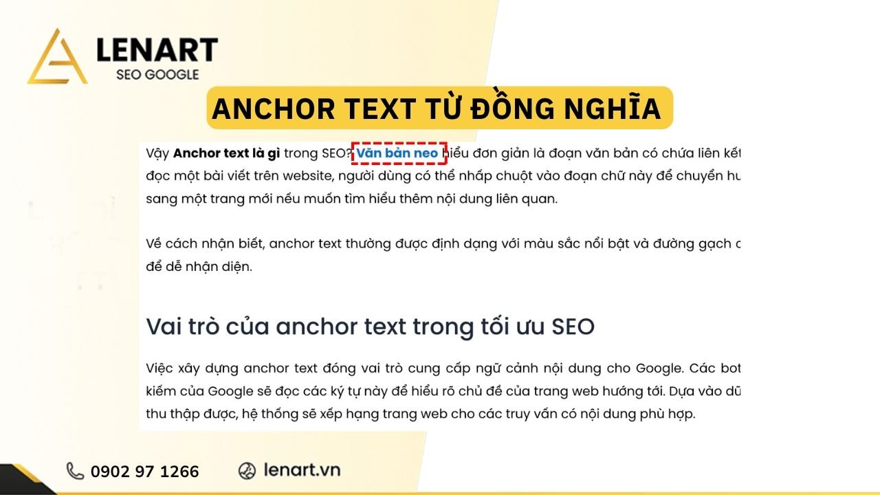 anchor text đồng nghĩa