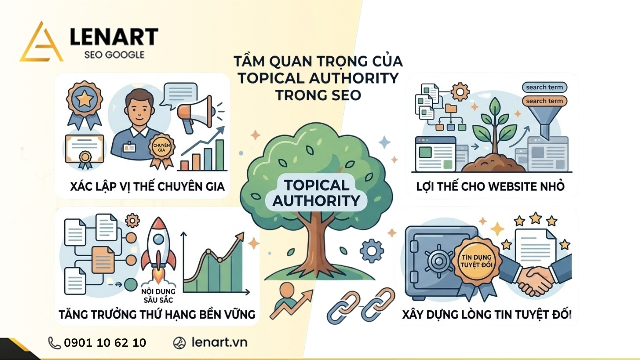 tầm quan trọng của topical authority trong seo