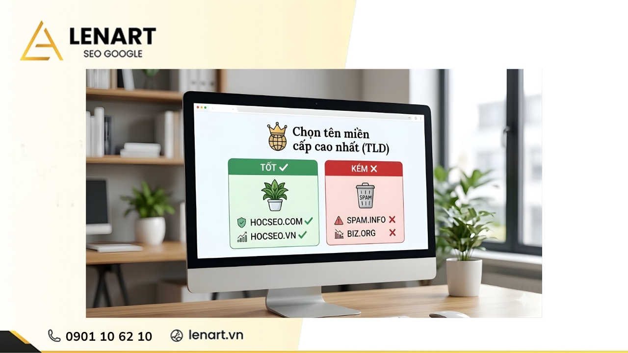 Chọn tên miền cấp cao nhất (TLD)