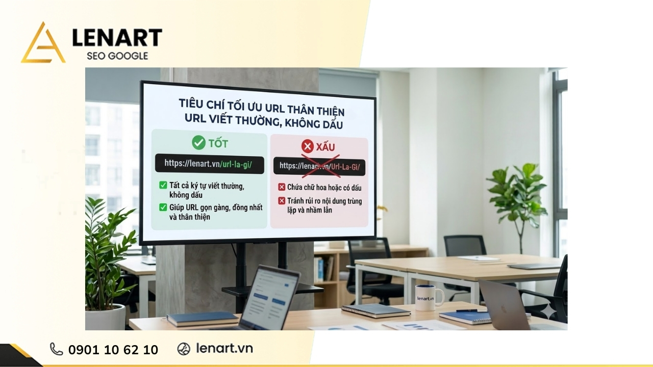 URL viết thường, không dấu