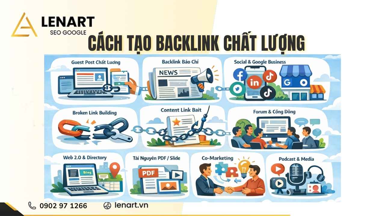 11+ Cách tạo backlink chất lượng 2026