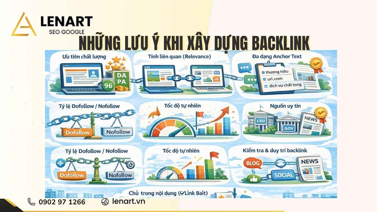 Những lưu ý khi xây dựng backlink